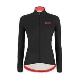 SANTINI maillot de invierno de manga larga - SANTINI COLORE LADY - negro