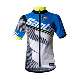 SANTINI jersey de manga corta - CONAN KIDS - blanco/negro/azul