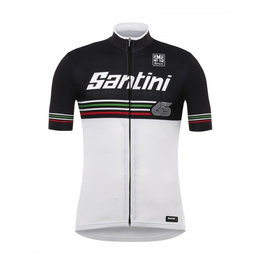 SANTINI jersey de manga corta - BEAT - negro/blanco