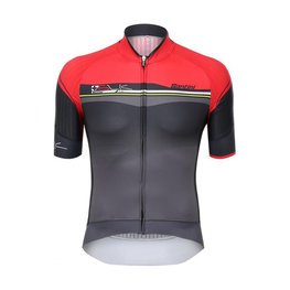 SANTINI jersey de manga corta - SLEEK PLUS - negro/rojo