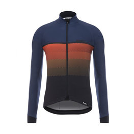 SANTINI maillot de invierno de manga larga - EPIC WINTER - naranja/azul