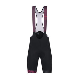 SANTINI pantalones cortos de tirantes - LA VUELTA 2018 - negro/púrpura