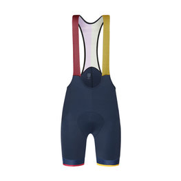 SANTINI pantalones cortos de tirantes - LA VUELTA 2018 - amarillo/rojo/negro