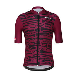SANTINI jersey de manga corta - LA VUELTA 2018 - púrpura/negro