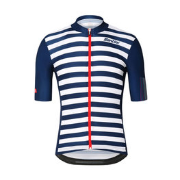 SANTINI jersey de manga corta - LA VUELTA 2018 - blanco/azul