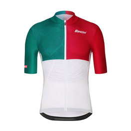 SANTINI jersey de manga corta - LA VUELTA 2018 - blanco/azul/rojo