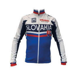 SANTINI maillot de invierno de manga larga - TEAM SLOVAKIA WNT'15 - azul/blanco/rojo