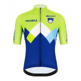 SANTINI jersey de manga corta - TEAM SLOVENIA 2020 - azul/verde