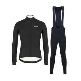 SANTINI jersey y pantalón de invierno - COLORE WINTER II - negro