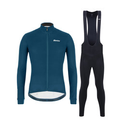 SANTINI jersey y pantalón de invierno - COLORE WINTER II - negro/azul