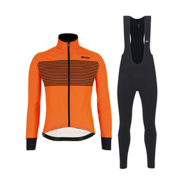 SANTINI chaqueta y pantalón de invierno - COLORE WINTER III - negro/naranja