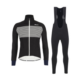 SANTINI chaqueta y pantalón de invierno - COLORE WINTER III - negro/blanco