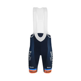SANTINI pantalones cortos de tirantes - NIPPO FANTINI 2019 - naranja/azul