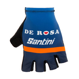 SANTINI guantes de dedos cortos - DE ROSA 2019 - azul
