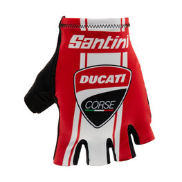 SANTINI guantes de dedos cortos - DUCATI CORSE 2019 - negro