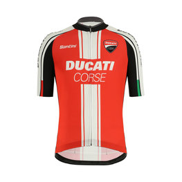 SANTINI jersey de manga corta - DUCATI CORSE 2019 - negro/rojo