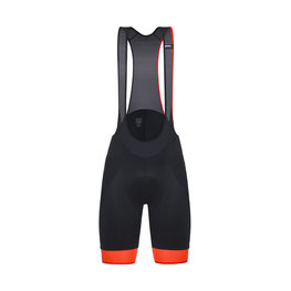 SANTINI pantalones cortos de tirantes - SCATTO - naranja/negro