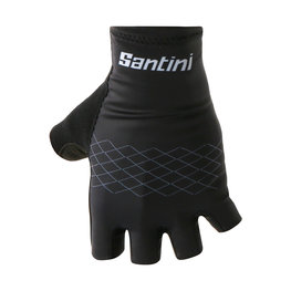 SANTINI guantes de dedos cortos - REDUX - negro