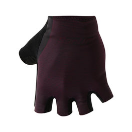 SANTINI guantes de dedos cortos - SOFFIO - negro/granate