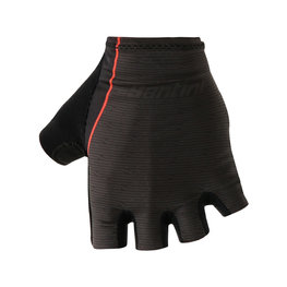 SANTINI guantes de dedos cortos - SOFFIO - verde/negro