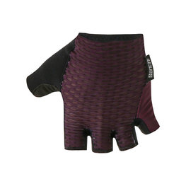 SANTINI guantes de dedos cortos - TONO  - granate