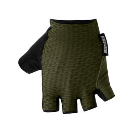 SANTINI guantes de dedos cortos - TONO - verde