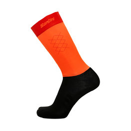 SANTINI calcetines clásicos - REDUX - negro/naranja