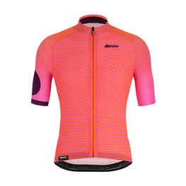 SANTINI jersey de manga corta - KARMA MILLE - rosa/naranja