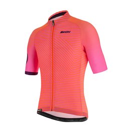 SANTINI jersey de manga corta - KARMA MILLE - rosa/naranja