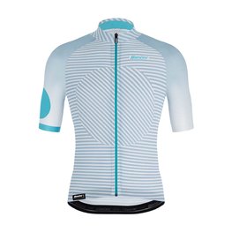 SANTINI jersey de manga corta - KARMA MILLE - azul claro/blanco