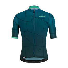 SANTINI jersey de manga corta - TONO PURO - azul/turquesa