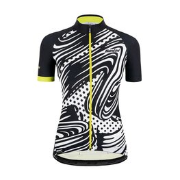 SANTINI jersey de manga corta - GIADA POP LADY - blanco/amarillo/negro