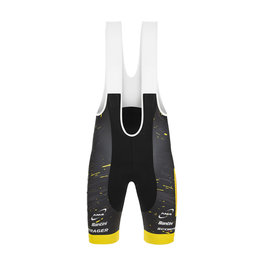 SANTINI pantalones cortos de tirantes - TREK PIRELLI 2020 - amarillo/negro
