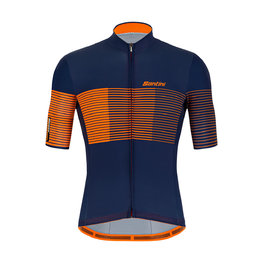 SANTINI jersey de manga corta - TONO FRECCIA - azul/naranja
