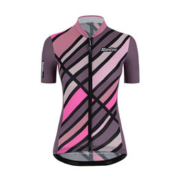 SANTINI jersey de manga corta - SLEEK RAGGIO LADY - rosa/púrpura