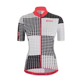 SANTINI jersey de manga corta - TONO SFERA LADY - negro/blanco