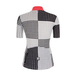 SANTINI jersey de manga corta - TONO SFERA LADY - negro/blanco