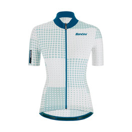 SANTINI jersey de manga corta - TONO SFERA LADY - blanco/azul