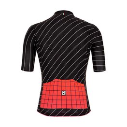 SANTINI jersey de manga corta - SLEEK DINAMO - negro/rojo
