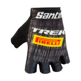 SANTINI guantes de dedos cortos - TREK PIRELLI 2021 - amarillo/negro