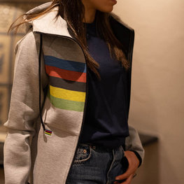 SANTINI sudadera - UCI RAINBOW - gris