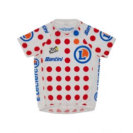 SANTINI jersey de manga corta - TOUR DE FRANCE 2024 - rojo/blanco