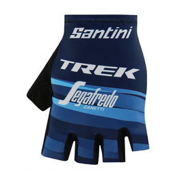 SANTINI guantes de dedos cortos - TREK 2019 RACE LADY - negro/azul