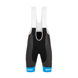 SANTINI pantalones cortos de tirantes - TREK SEGAFREDO 2020 - azul/negro