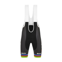 SANTINI pantalones cortos de tirantes - TREK SEGAFREDO 2020 - multicolor/negro