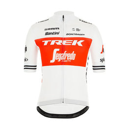 SANTINI jersey de manga corta - TREK 2019 BLEND - blanco/rojo