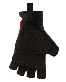 SANTINI guantes de dedos cortos - X IRONMAN VIS - negro/rojo