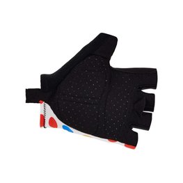 SANTINI guantes de dedos cortos - TOUR DE FRANCE 2024 - blanco/rojo