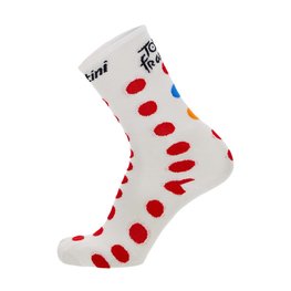 SANTINI calcetines clásicos - TOUR DE FRANCE 2024 - rojo/blanco