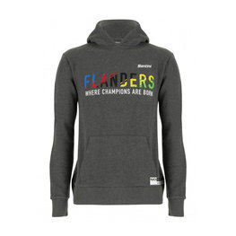 SANTINI sudadera - UCI FLANDERS CHAMP - gris